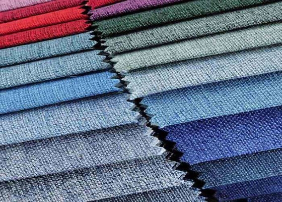 Tissu 100% de tapisserie d'ameublement de toile de polyester pour Sofa Furniture