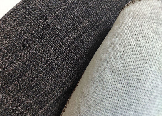 Mélange imperméable de Gray Linen Upholstery Fabric Polyester